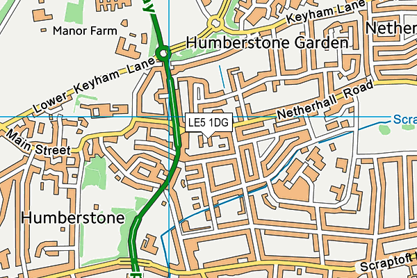 LE5 1DG map - OS VectorMap District (Ordnance Survey) LE5 1DG map - OS VectorMap District (Ordnance Survey)