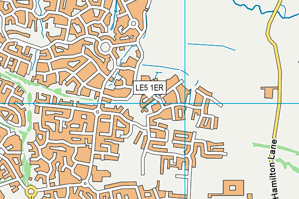 LE5 1ER map - OS VectorMap District (Ordnance Survey) LE5 1ER map - OS VectorMap District (Ordnance Survey)