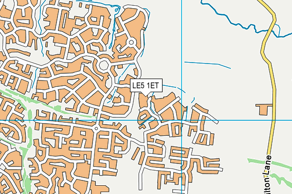 LE5 1ET map - OS VectorMap District (Ordnance Survey) LE5 1ET map - OS VectorMap District (Ordnance Survey)