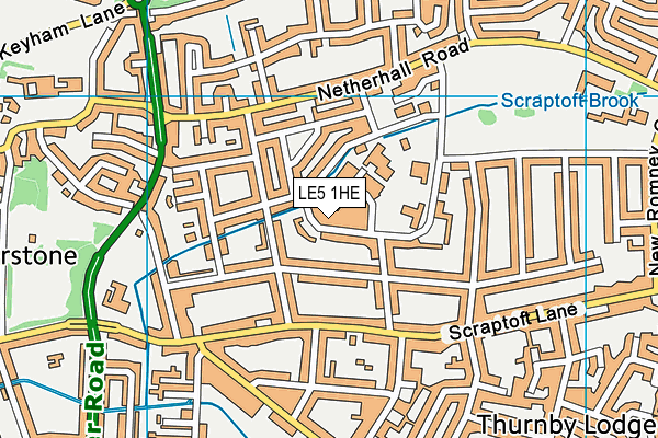 LE5 1HE map - OS VectorMap District (Ordnance Survey) LE5 1HE map - OS VectorMap District (Ordnance Survey)