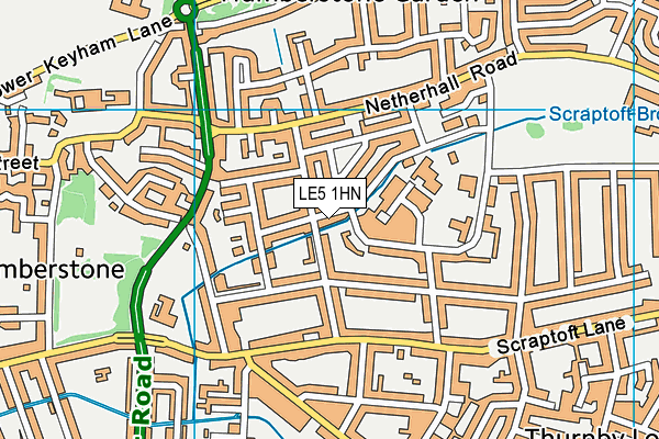 LE5 1HN map - OS VectorMap District (Ordnance Survey) LE5 1HN map - OS VectorMap District (Ordnance Survey)