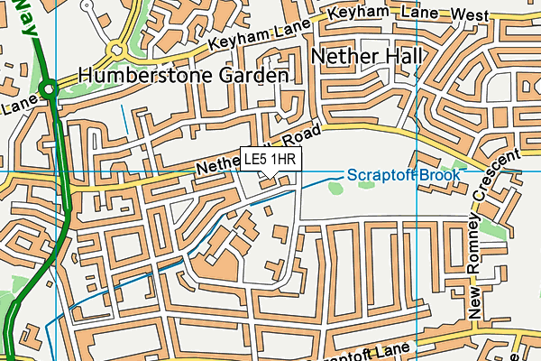 LE5 1HR map - OS VectorMap District (Ordnance Survey) LE5 1HR map - OS VectorMap District (Ordnance Survey)