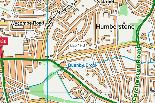 LE5 1HU map - OS VectorMap District (Ordnance Survey) LE5 1HU map - OS VectorMap District (Ordnance Survey)
