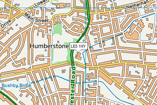 LE5 1HY map - OS VectorMap District (Ordnance Survey) LE5 1HY map - OS VectorMap District (Ordnance Survey)