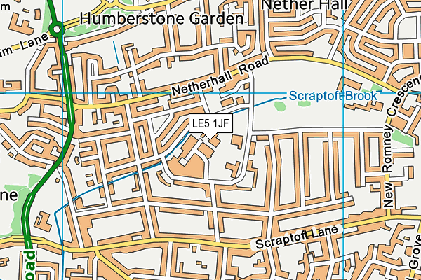 LE5 1JF map - OS VectorMap District (Ordnance Survey) LE5 1JF map - OS VectorMap District (Ordnance Survey)