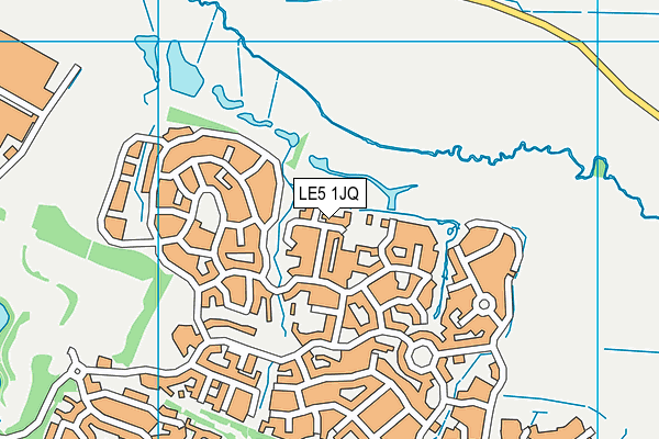 LE5 1JQ map - OS VectorMap District (Ordnance Survey) LE5 1JQ map - OS VectorMap District (Ordnance Survey)