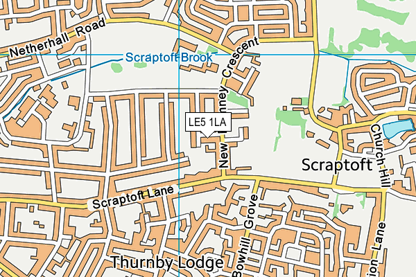 LE5 1LA map - OS VectorMap District (Ordnance Survey) LE5 1LA map - OS VectorMap District (Ordnance Survey)