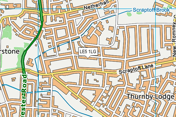 LE5 1LG map - OS VectorMap District (Ordnance Survey) LE5 1LG map - OS VectorMap District (Ordnance Survey)