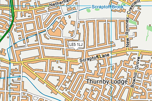 LE5 1LJ map - OS VectorMap District (Ordnance Survey) LE5 1LJ map - OS VectorMap District (Ordnance Survey)
