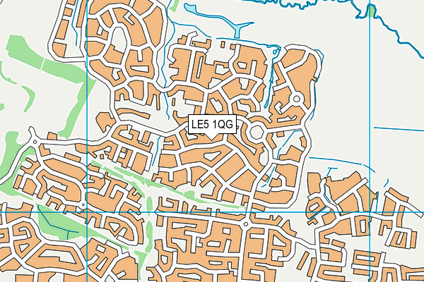 LE5 1QG map - OS VectorMap District (Ordnance Survey) LE5 1QG map - OS VectorMap District (Ordnance Survey)