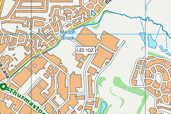 LE5 1QZ map - OS VectorMap District (Ordnance Survey) LE5 1QZ map - OS VectorMap District (Ordnance Survey)