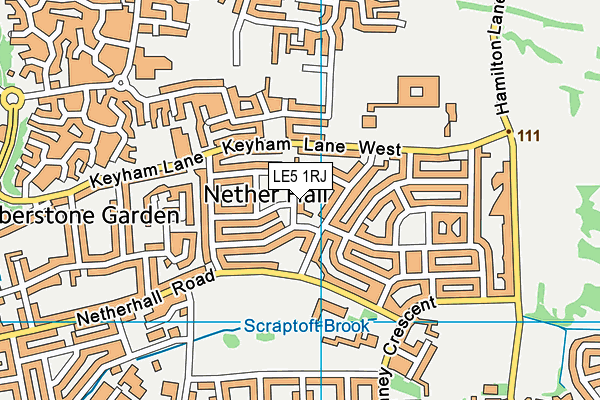 LE5 1RJ map - OS VectorMap District (Ordnance Survey) LE5 1RJ map - OS VectorMap District (Ordnance Survey)