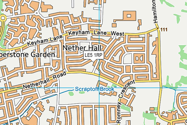 LE5 1RP map - OS VectorMap District (Ordnance Survey) LE5 1RP map - OS VectorMap District (Ordnance Survey)