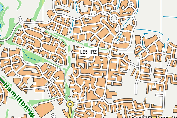LE5 1RZ map - OS VectorMap District (Ordnance Survey) LE5 1RZ map - OS VectorMap District (Ordnance Survey)