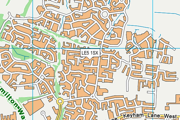 LE5 1SX map - OS VectorMap District (Ordnance Survey) LE5 1SX map - OS VectorMap District (Ordnance Survey)