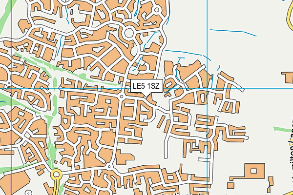 LE5 1SZ map - OS VectorMap District (Ordnance Survey) LE5 1SZ map - OS VectorMap District (Ordnance Survey)