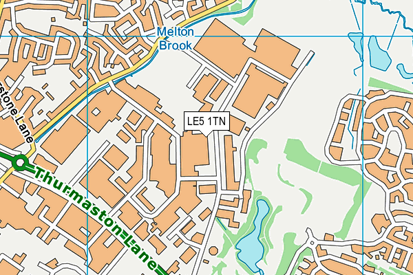 LE5 1TN map - OS VectorMap District (Ordnance Survey) LE5 1TN map - OS VectorMap District (Ordnance Survey)