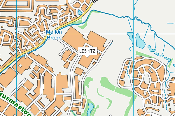 LE5 1TZ map - OS VectorMap District (Ordnance Survey) LE5 1TZ map - OS VectorMap District (Ordnance Survey)