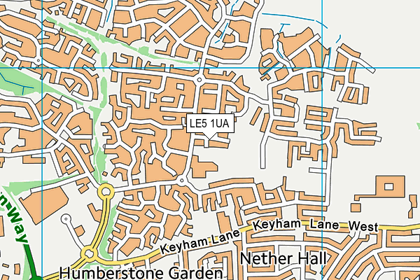 LE5 1UA map - OS VectorMap District (Ordnance Survey) LE5 1UA map - OS VectorMap District (Ordnance Survey)