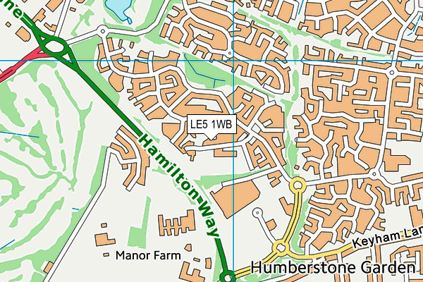 LE5 1WB map - OS VectorMap District (Ordnance Survey) LE5 1WB map - OS VectorMap District (Ordnance Survey)