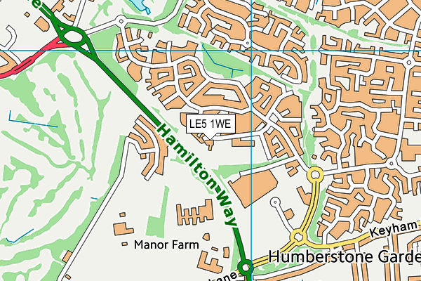 LE5 1WE map - OS VectorMap District (Ordnance Survey) LE5 1WE map - OS VectorMap District (Ordnance Survey)