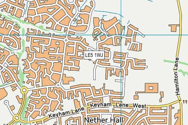 LE5 1WJ map - OS VectorMap District (Ordnance Survey) LE5 1WJ map - OS VectorMap District (Ordnance Survey)