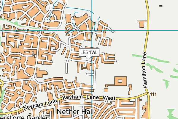 LE5 1WL map - OS VectorMap District (Ordnance Survey) LE5 1WL map - OS VectorMap District (Ordnance Survey)