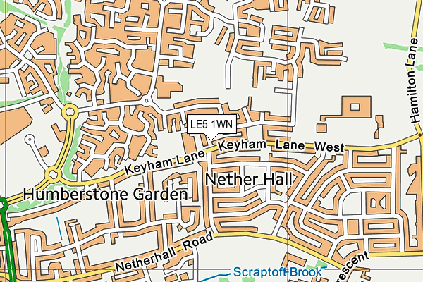 LE5 1WN map - OS VectorMap District (Ordnance Survey) LE5 1WN map - OS VectorMap District (Ordnance Survey)