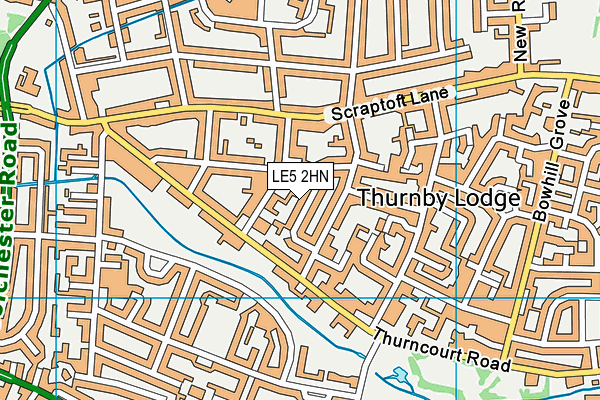 LE5 2HN map - OS VectorMap District (Ordnance Survey) LE5 2HN map - OS VectorMap District (Ordnance Survey)