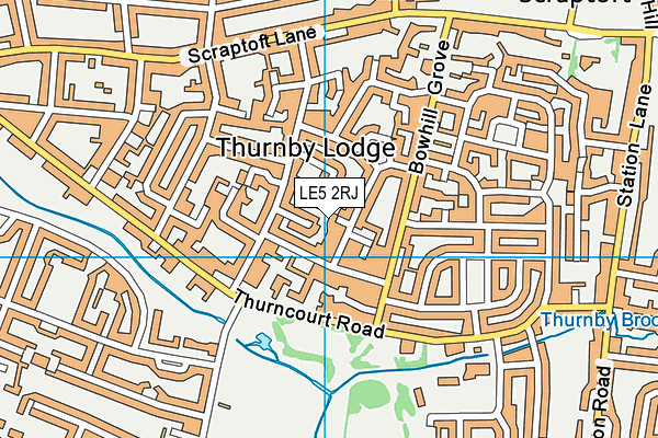 LE5 2RJ map - OS VectorMap District (Ordnance Survey) LE5 2RJ map - OS VectorMap District (Ordnance Survey)
