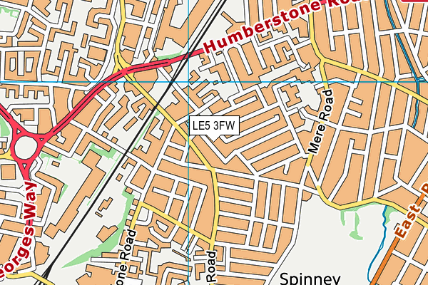 LE5 3FW map - OS VectorMap District (Ordnance Survey) LE5 3FW map - OS VectorMap District (Ordnance Survey)