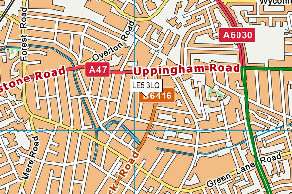 LE5 3LQ map - OS VectorMap District (Ordnance Survey) LE5 3LQ map - OS VectorMap District (Ordnance Survey)