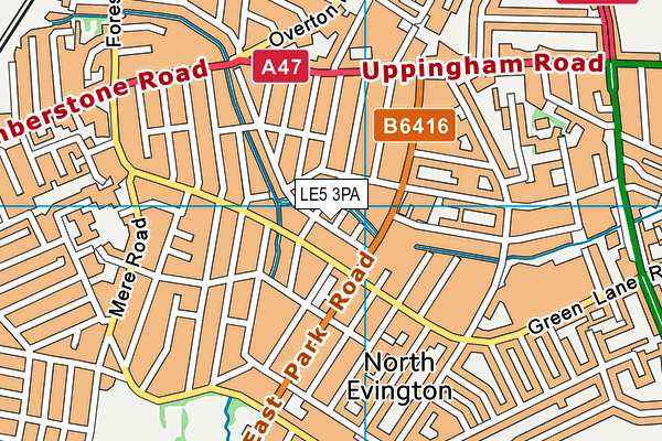 LE5 3PA map - OS VectorMap District (Ordnance Survey) LE5 3PA map - OS VectorMap District (Ordnance Survey)
