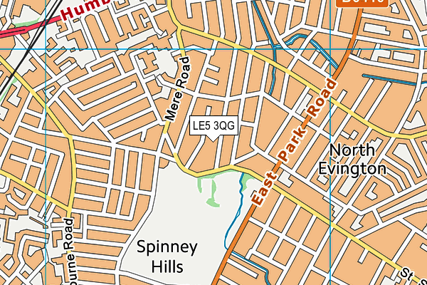 LE5 3QG map - OS VectorMap District (Ordnance Survey) LE5 3QG map - OS VectorMap District (Ordnance Survey)