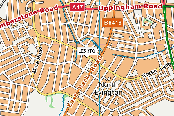 LE5 3TQ map - OS VectorMap District (Ordnance Survey) LE5 3TQ map - OS VectorMap District (Ordnance Survey)