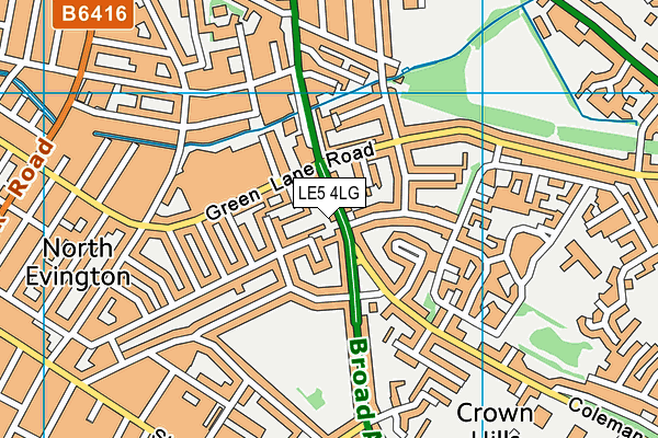 LE5 4LG map - OS VectorMap District (Ordnance Survey) LE5 4LG map - OS VectorMap District (Ordnance Survey)