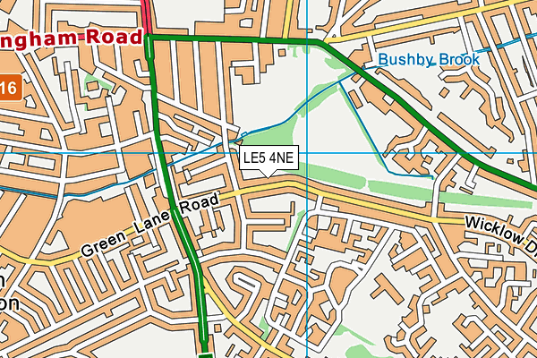 LE5 4NE map - OS VectorMap District (Ordnance Survey) LE5 4NE map - OS VectorMap District (Ordnance Survey)