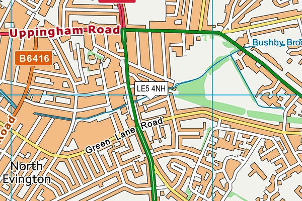 LE5 4NH map - OS VectorMap District (Ordnance Survey) LE5 4NH map - OS VectorMap District (Ordnance Survey)
