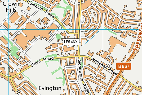 LE5 4NX map - OS VectorMap District (Ordnance Survey) LE5 4NX map - OS VectorMap District (Ordnance Survey)