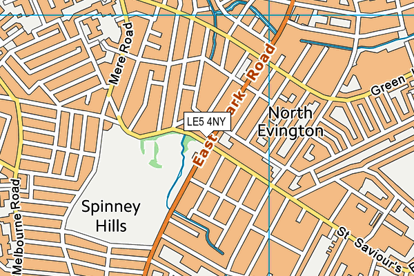 LE5 4NY map - OS VectorMap District (Ordnance Survey) LE5 4NY map - OS VectorMap District (Ordnance Survey)