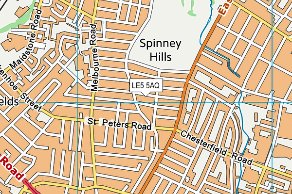 LE5 5AQ map - OS VectorMap District (Ordnance Survey) LE5 5AQ map - OS VectorMap District (Ordnance Survey)