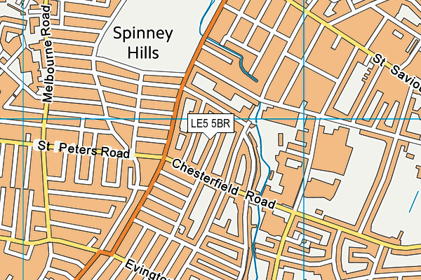 LE5 5BR map - OS VectorMap District (Ordnance Survey) LE5 5BR map - OS VectorMap District (Ordnance Survey)