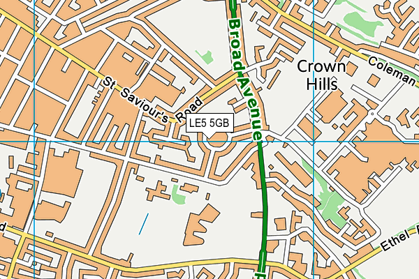 LE5 5GB map - OS VectorMap District (Ordnance Survey) LE5 5GB map - OS VectorMap District (Ordnance Survey)