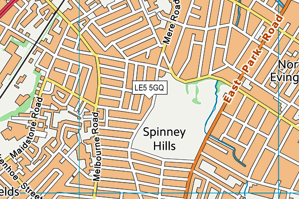LE5 5GQ map - OS VectorMap District (Ordnance Survey) LE5 5GQ map - OS VectorMap District (Ordnance Survey)