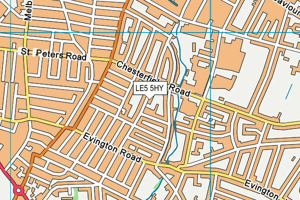LE5 5HY map - OS VectorMap District (Ordnance Survey) LE5 5HY map - OS VectorMap District (Ordnance Survey)