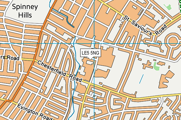 LE5 5NG map - OS VectorMap District (Ordnance Survey) LE5 5NG map - OS VectorMap District (Ordnance Survey)