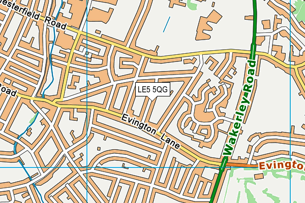 LE5 5QG map - OS VectorMap District (Ordnance Survey) LE5 5QG map - OS VectorMap District (Ordnance Survey)