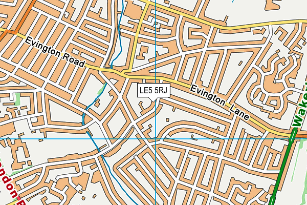 LE5 5RJ map - OS VectorMap District (Ordnance Survey) LE5 5RJ map - OS VectorMap District (Ordnance Survey)