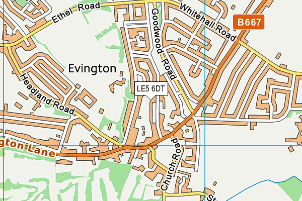 LE5 6DT map - OS VectorMap District (Ordnance Survey) LE5 6DT map - OS VectorMap District (Ordnance Survey)