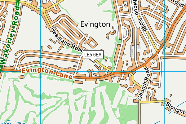 LE5 6EA map - OS VectorMap District (Ordnance Survey) LE5 6EA map - OS VectorMap District (Ordnance Survey)